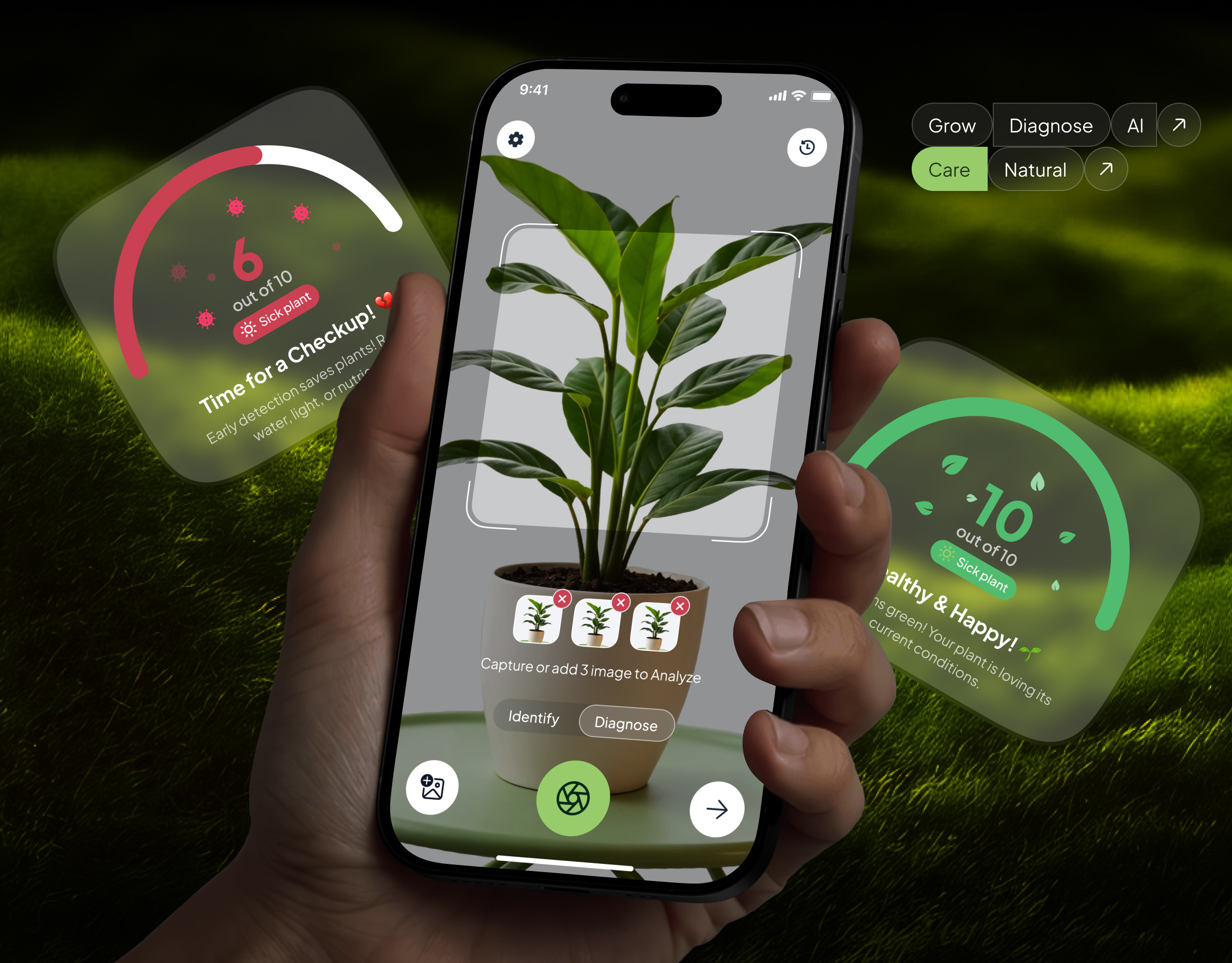 [Case Study] Mobile App Design - Plant Management App ai mobile app ai ui app design case study clean ui dashboard mobile green design interface design ios management mobile ui nature app plant app plant care plant health plant management product design smart gardening ui ux design ux inspiration