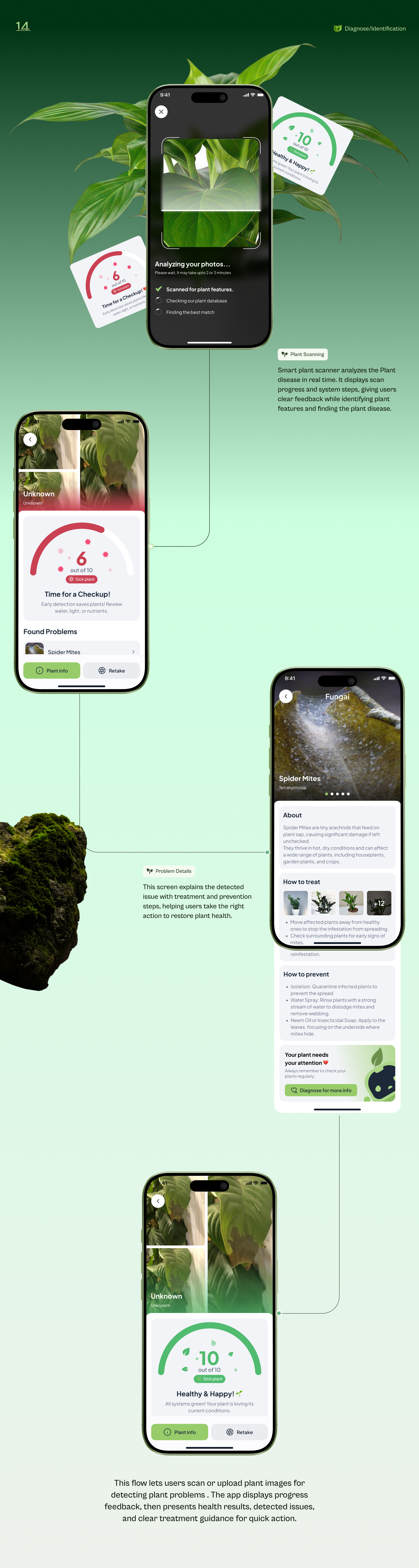 Example of Mobile App Design Concept — 5 Screens