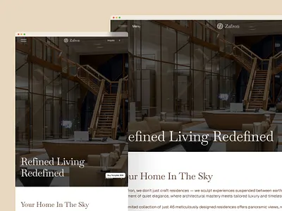 Zafron — Luxury RealEstate Website architectural architectural firms architecture brokers clean developers framer luxury luxury website minimal modern professional property real estate real estate agencies real estate website realtor ui ux website