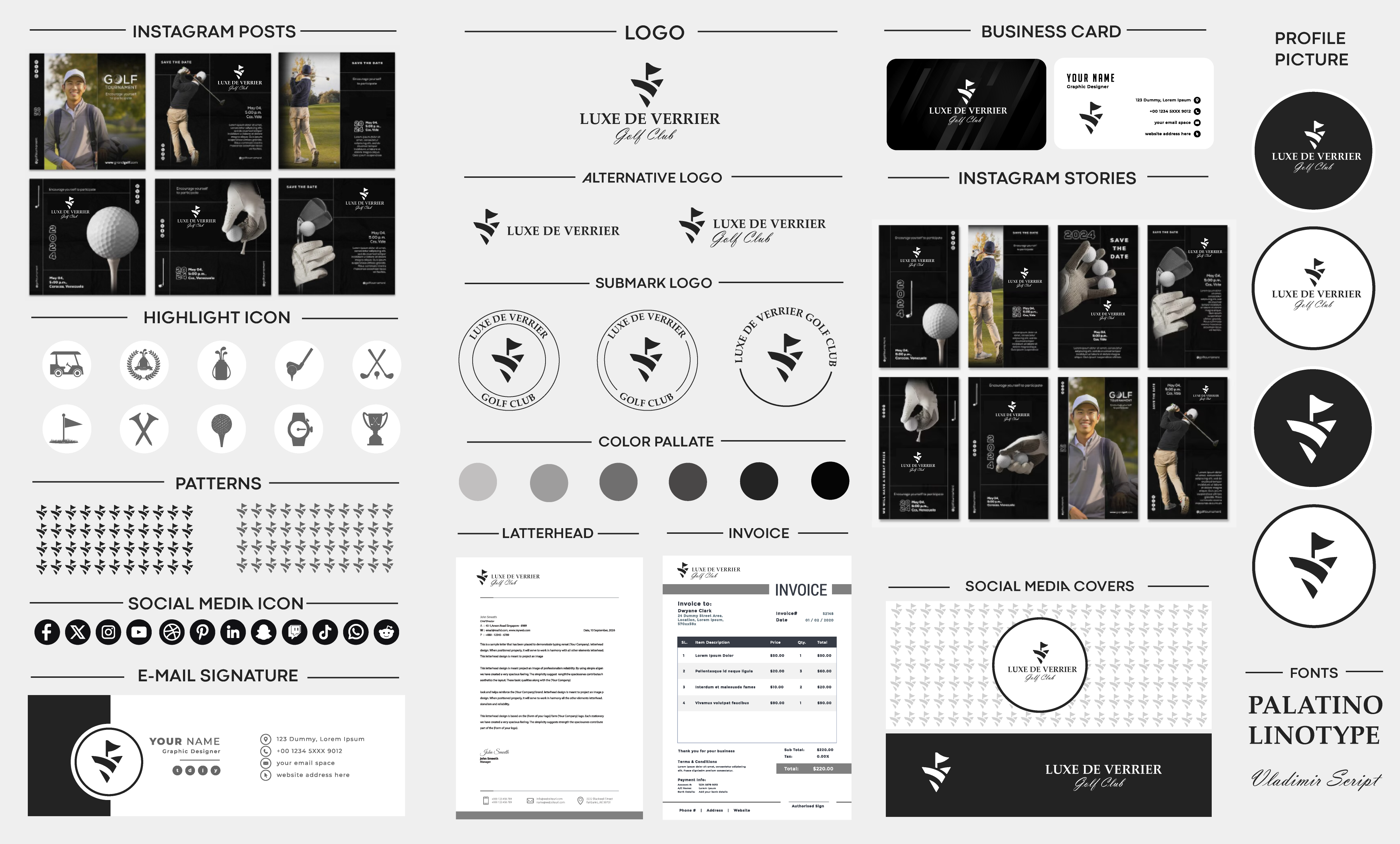 Example of Logo, Full Brand Identity & Guidelines