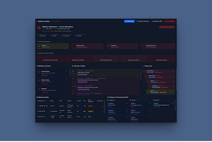 Malicious Attachment Sandbox Analysis — UX Redesign