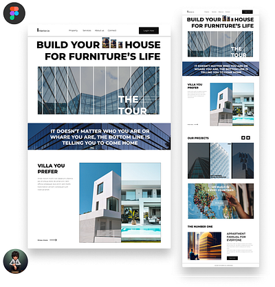 Real Estate Landing Page UI frontenddeveloper graphic design ux web design