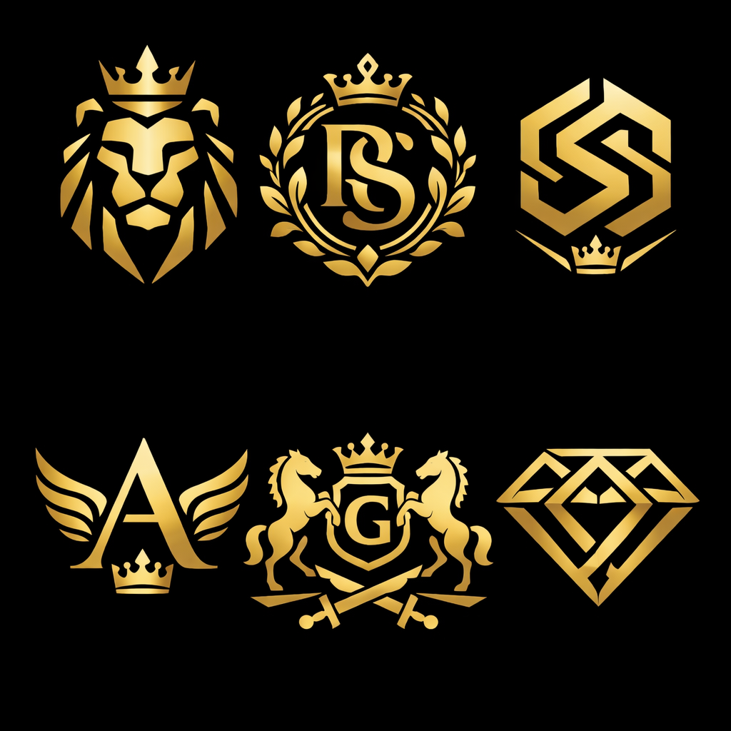 Example of Logo Style Thick Lines + Solid Shapes