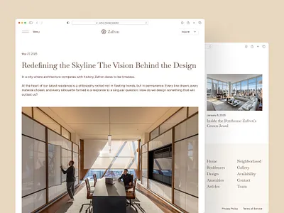 Zafron — Luxury RealEstate Website architectural architectural firms architecture brokers clean developers framer luxury luxury website minimal modern professional property real estate real estate agencies real estate website realtor ui ux website