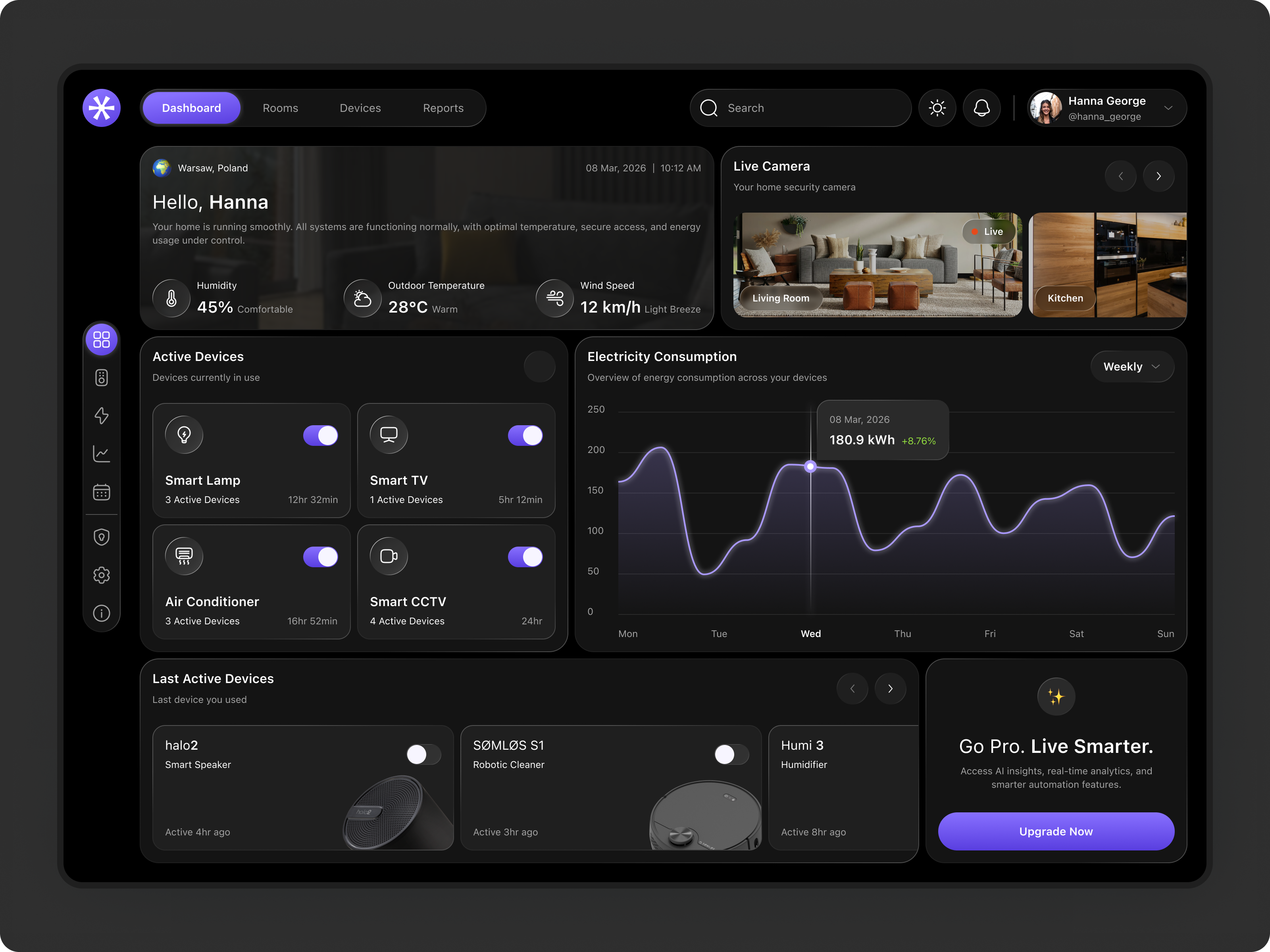 Smart Home Dashboard