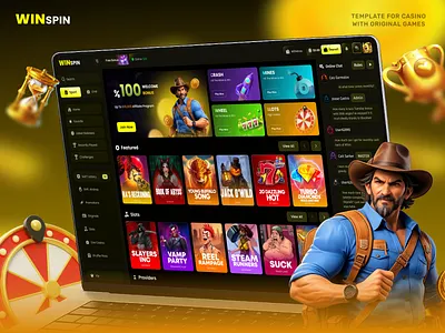 Gambling - Online Casino Website. bet betting casino art casino betting casino dashboard casino design casino gambling casino games casino home page casino online casino template casino ui casino website design gambling gambling website online casino ux casino web casino