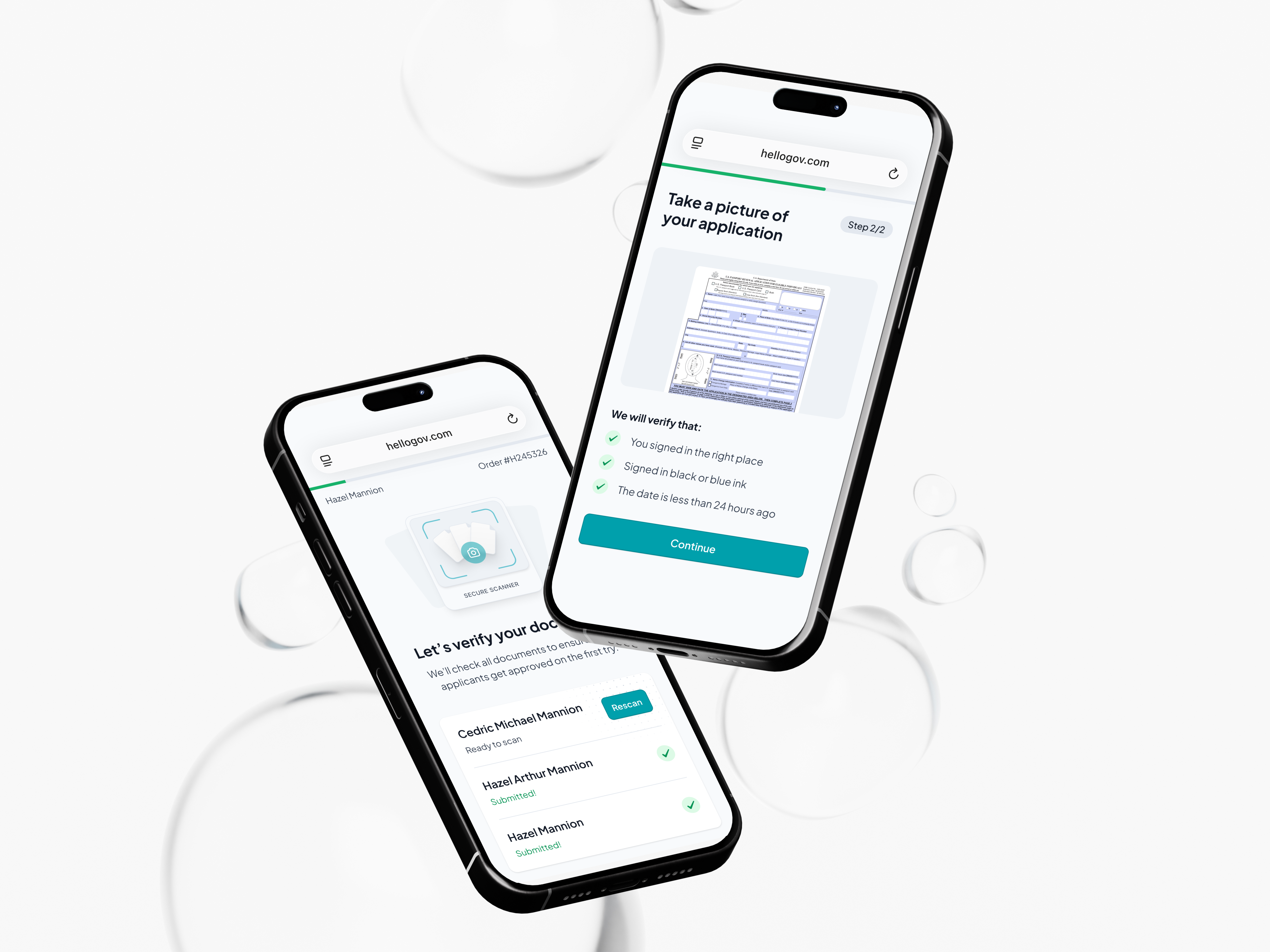 HelloGov — Document Scanning & Verification crm document document verification egov form government government form hellogov id verification illustration online form passport passport application scan scan id scanner scanning status verification verification process