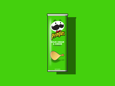 Pringles chips crisps delight food graphic design illustration onion potato potatoes snack sour vector vector art vector illustration