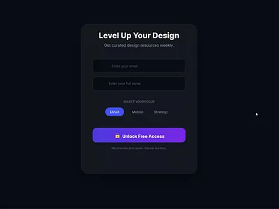 Daily UI #026: Subscription Widget animation dailyui darkui figma subscription ui userinterface webdesign