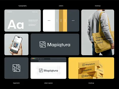 Mapiqtura Logo + Brand Style Guide branding design graphic design logo vector