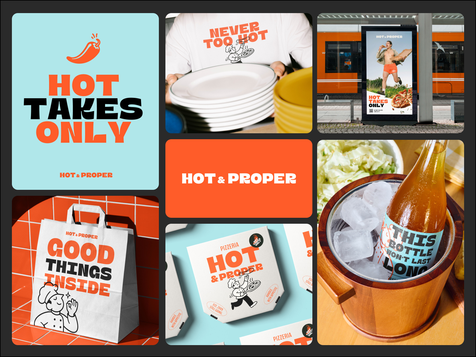 Hot & Proper — Pizzeria Brand Identity