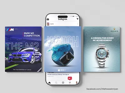 Social Manipulation Watch & Car branding graphic design