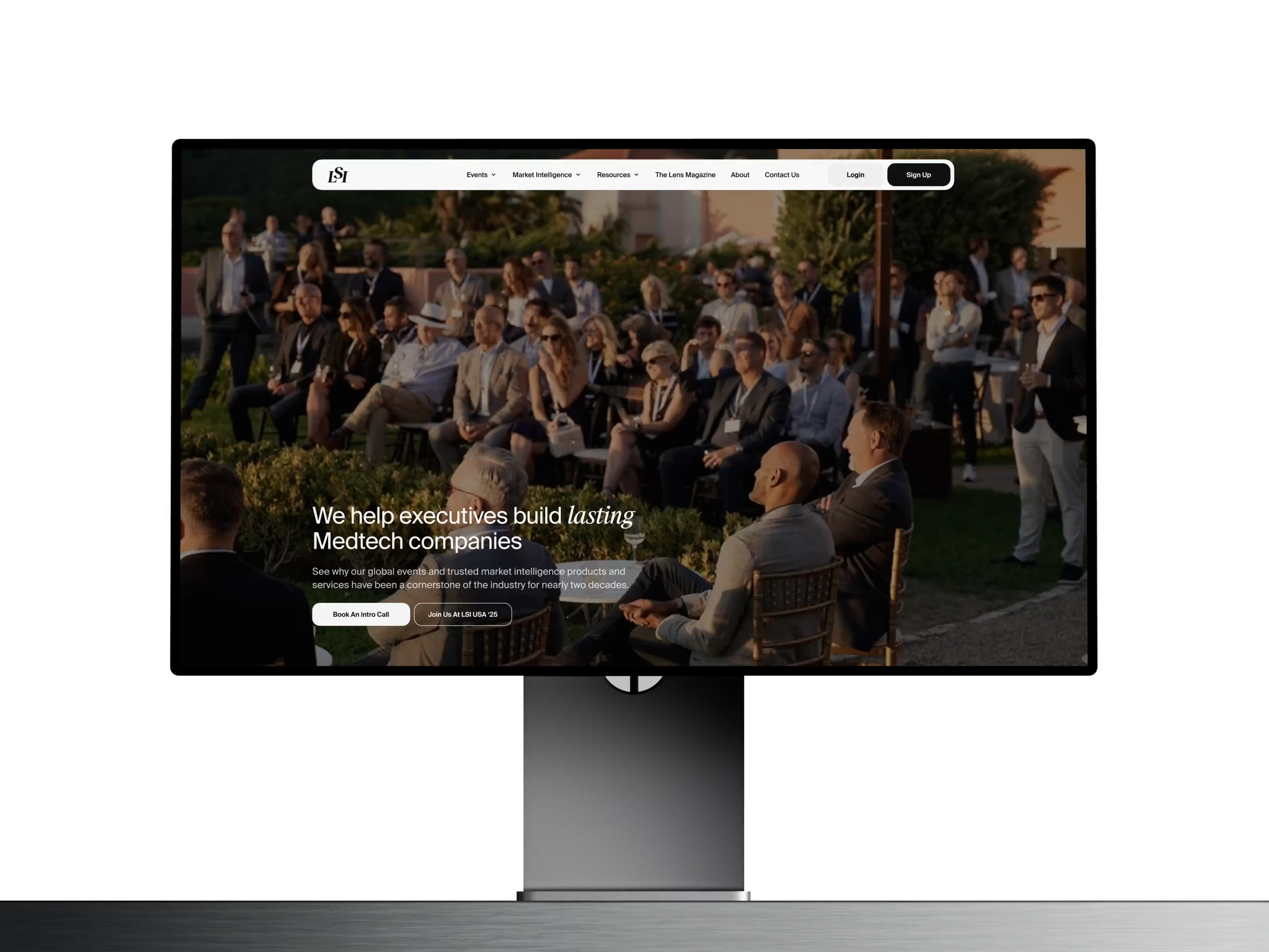 Example of Fintech Landing Page + Product Visuals