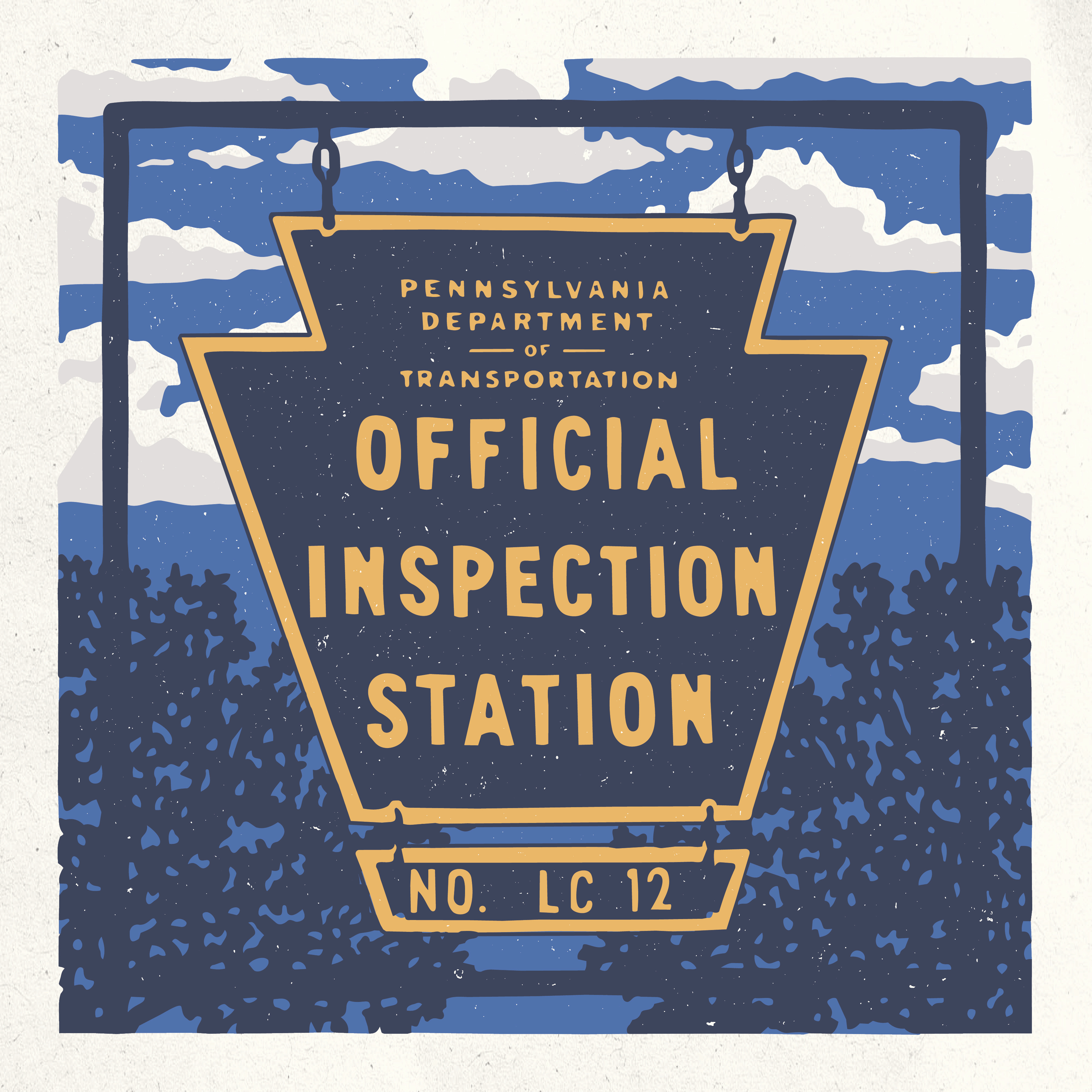 PA State Inspection Sign