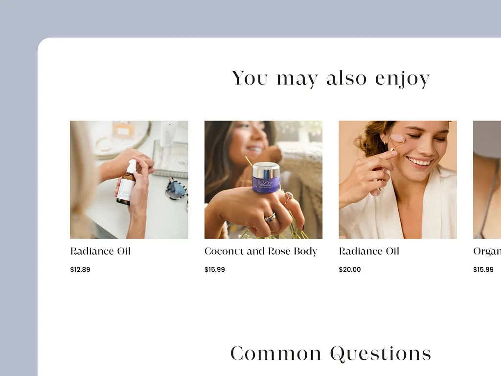 Example of Full Website Design — Multi Page 