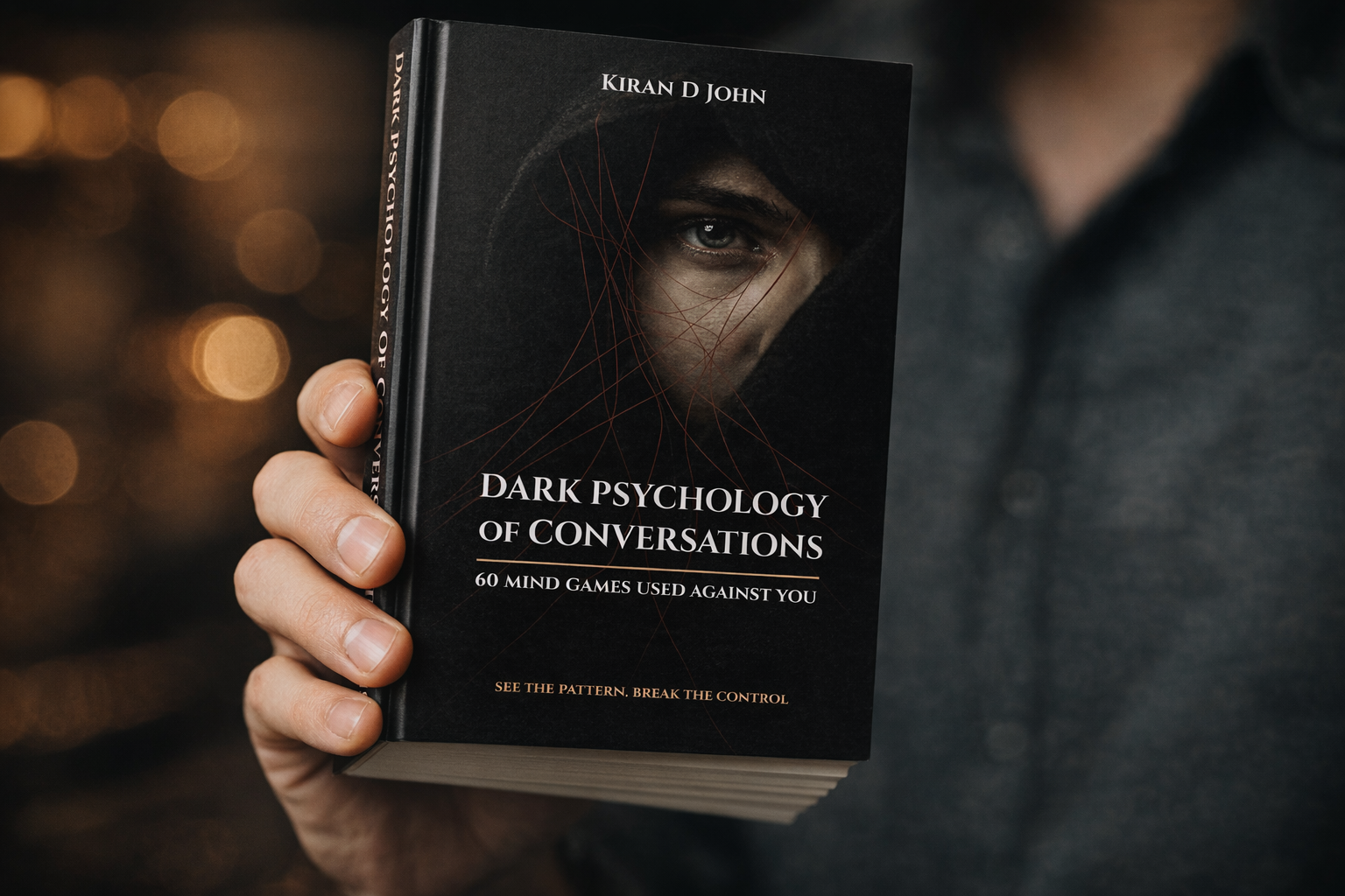 Dark Psychology of Conversations – Book Cover Design Case Study adobe photoshop behance project book cover book cover design branding cinematic design concept design cover art creative portfolio dark psychology editorial design graphic design minimal design modern design psychological design thriller design typography visual storytelling