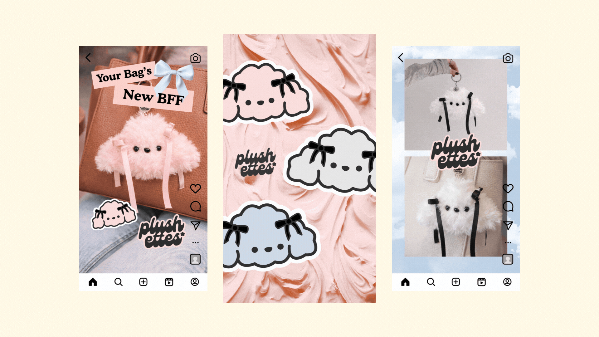 Visual Identity for Handmade Plush Pals brand design branding illustration social graphics visual identity