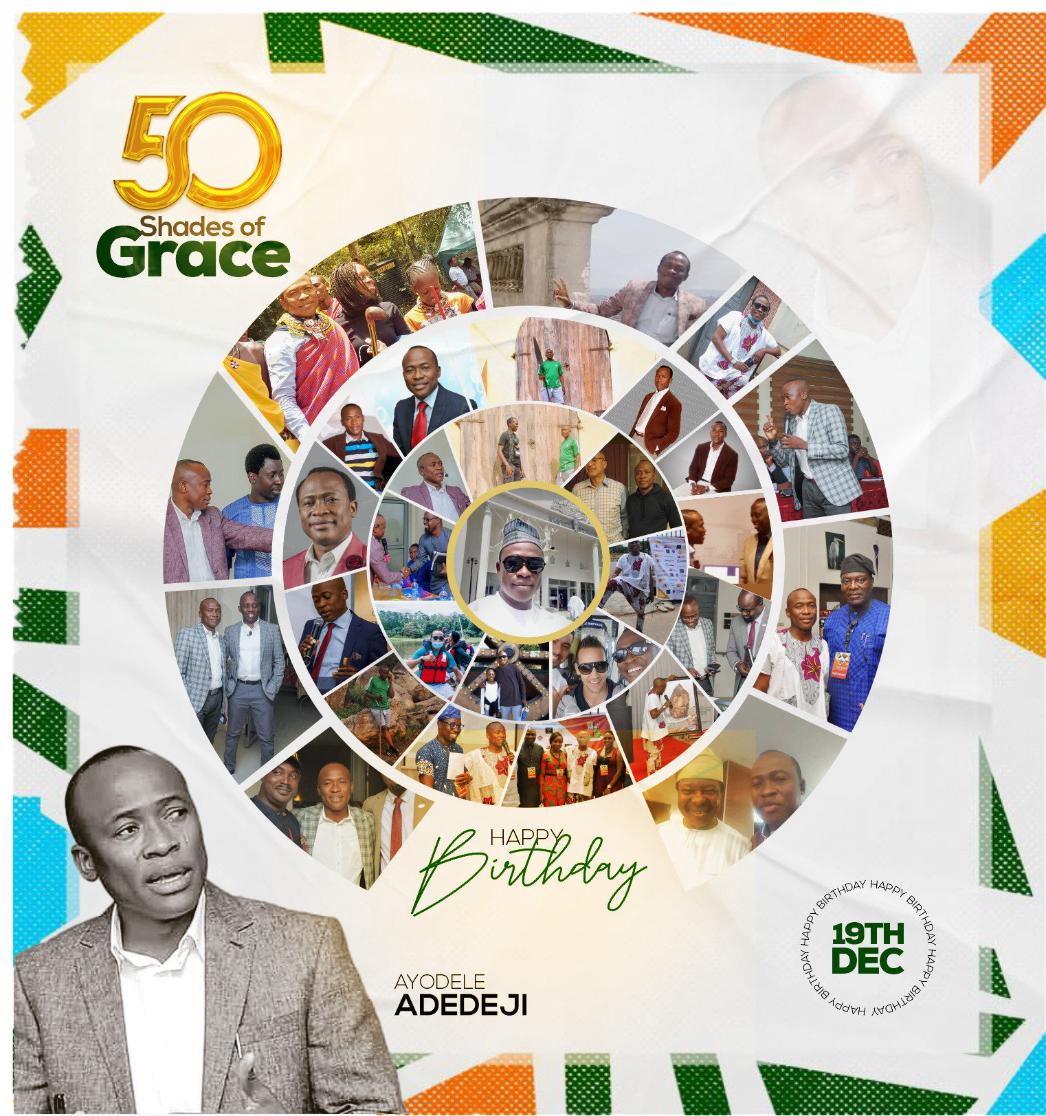 50 Shades of Grace 50 shades of grace 50th birthday 50th birthday design birthday banner birthday design branding design graphic design picture gallery print design thank you thank you design