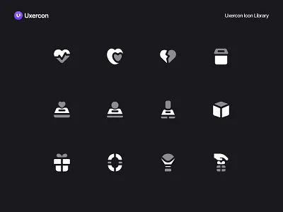 Charity & Love - Uxercon Icon Library care charity charityandlove design figma gift heart hope humanity icon icon design iconography illustration logo love social ui uiux ux uxercon