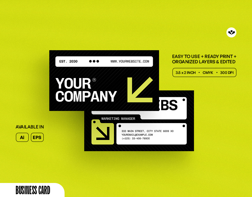 Mono Business Card branding business business card card company design graphic design marketing profile solasome