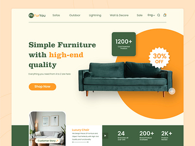 FurYou - Furniture Website UI Design apps figma figma expert ui ui design uiux user interface