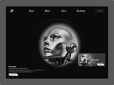 AI Vision Interface – Futuristic Cyberpunk UI Design ai ai assistant ai travel ai travel assistant ai ui design booking website darkui futuristic product startup website travel ui travel website trip planner web