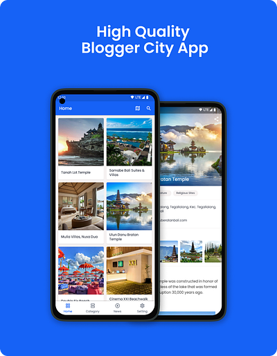 Wesata - Blogger City App android blogger city material design mobile ui tour travel ux design