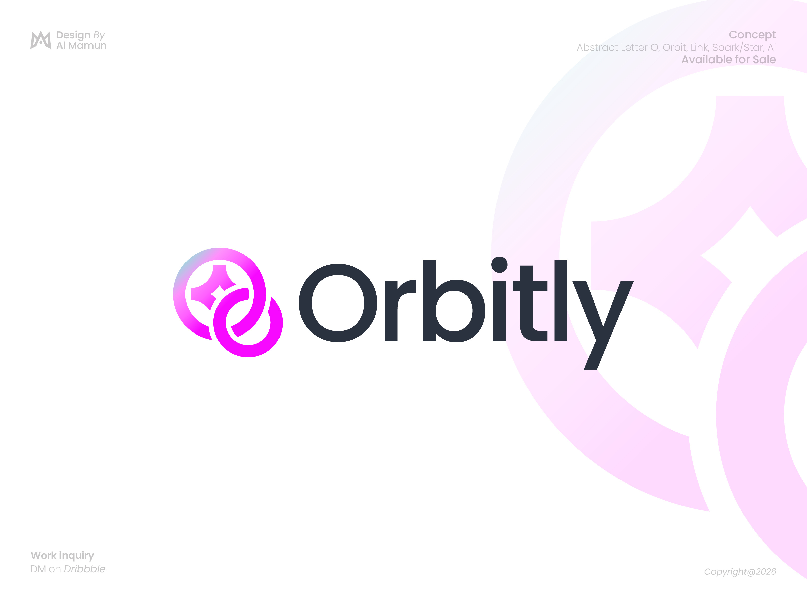 Orbitly — Abstract O Link Logo | AI Network & SaaS Branding abstractlogo ailogo branding fintechlogo futuristiclogo geometriclogo letterlogo logodesign minimallogo modernlogo ologo orbitly saasbranding techlogo web3logo