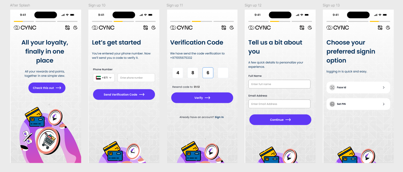 Onboarding UX UI Design for Mobile App branding figma graphic design mobile app onboarding screen ui ux