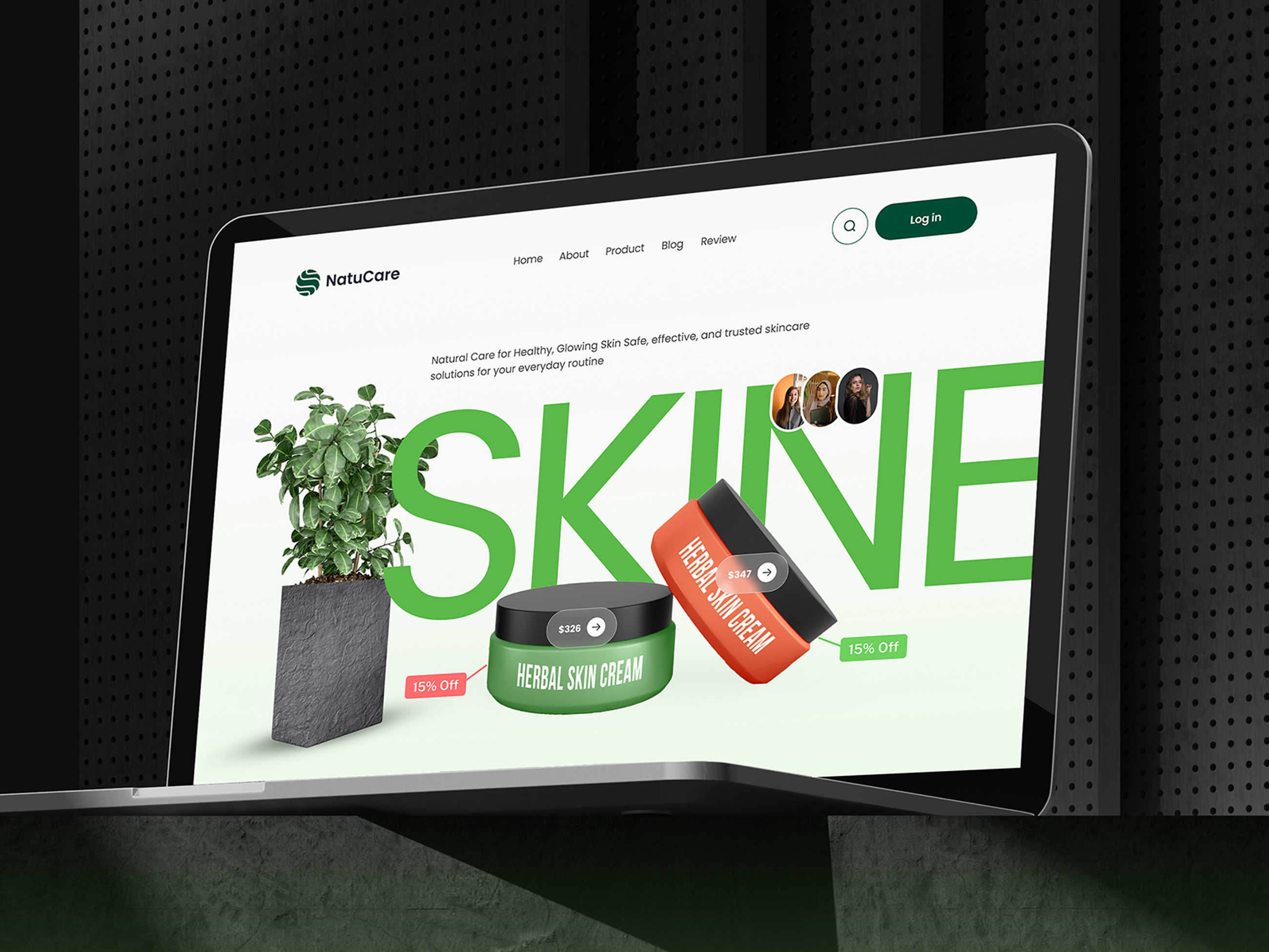 Natural Skincare E-commerce Website beauty brand website beauty website clean website design cosmetic ui ecommerce ux ecommerce website design figma website design full website design green theme design landing page design minimal ui modern ui design natural product website organic skincare product showcase ui responsive web design skincare ui design skincare website ui ux case study web design inspiration