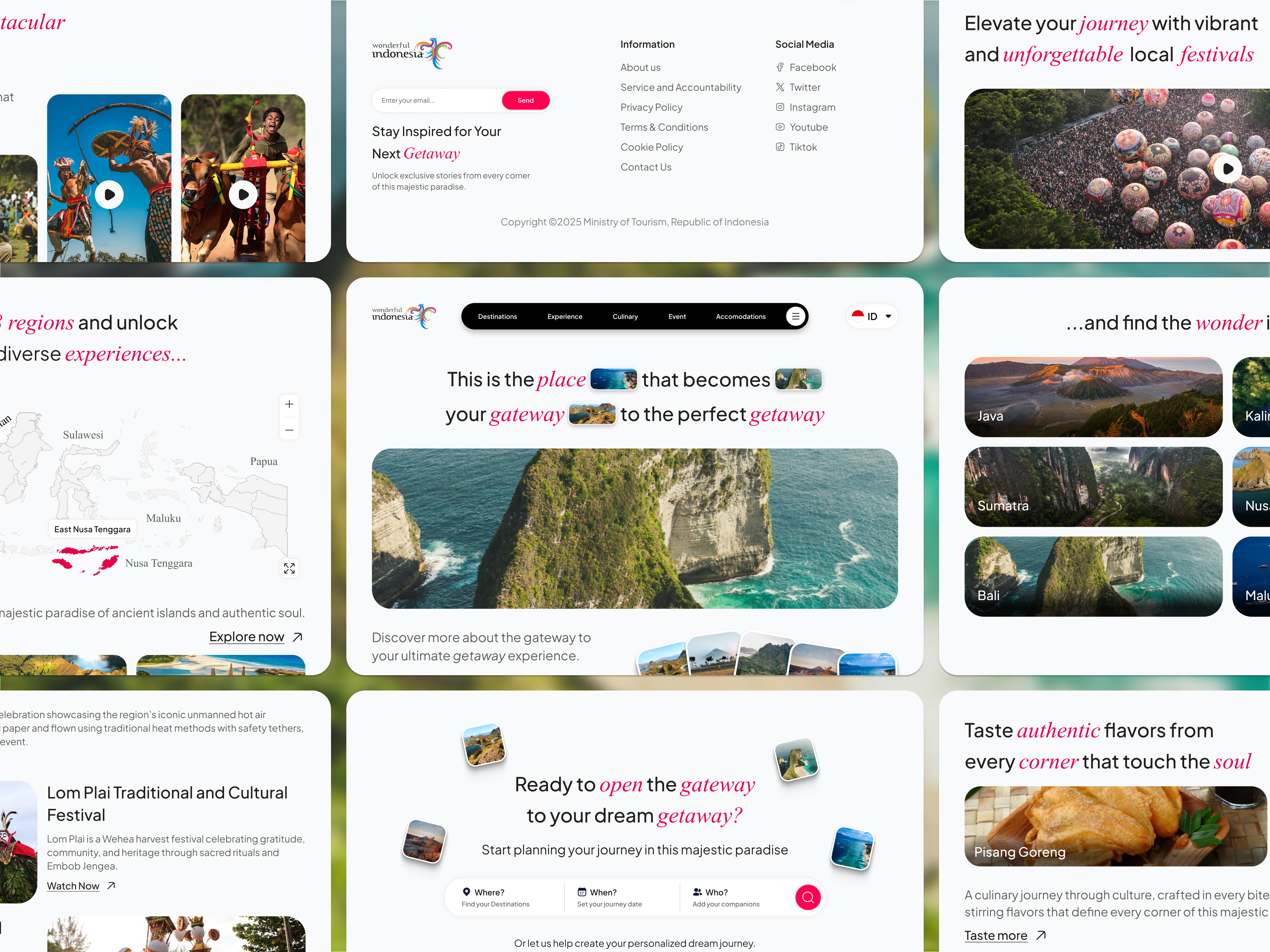 Wonderful Indonesia Landing Page