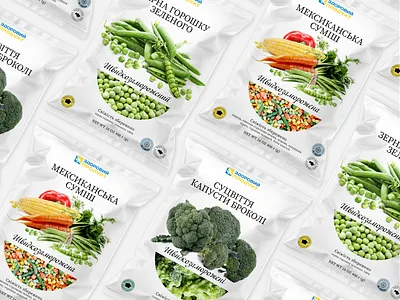 Pouch Packaging Identity | Frozen Vegetables Design box design branding food design food package design food packaging frozen vegetables packaging graphic design identity label label design logotype minimalistic packaging packaging packaging design pouch pouch design pouch packaging vegetables visual identity