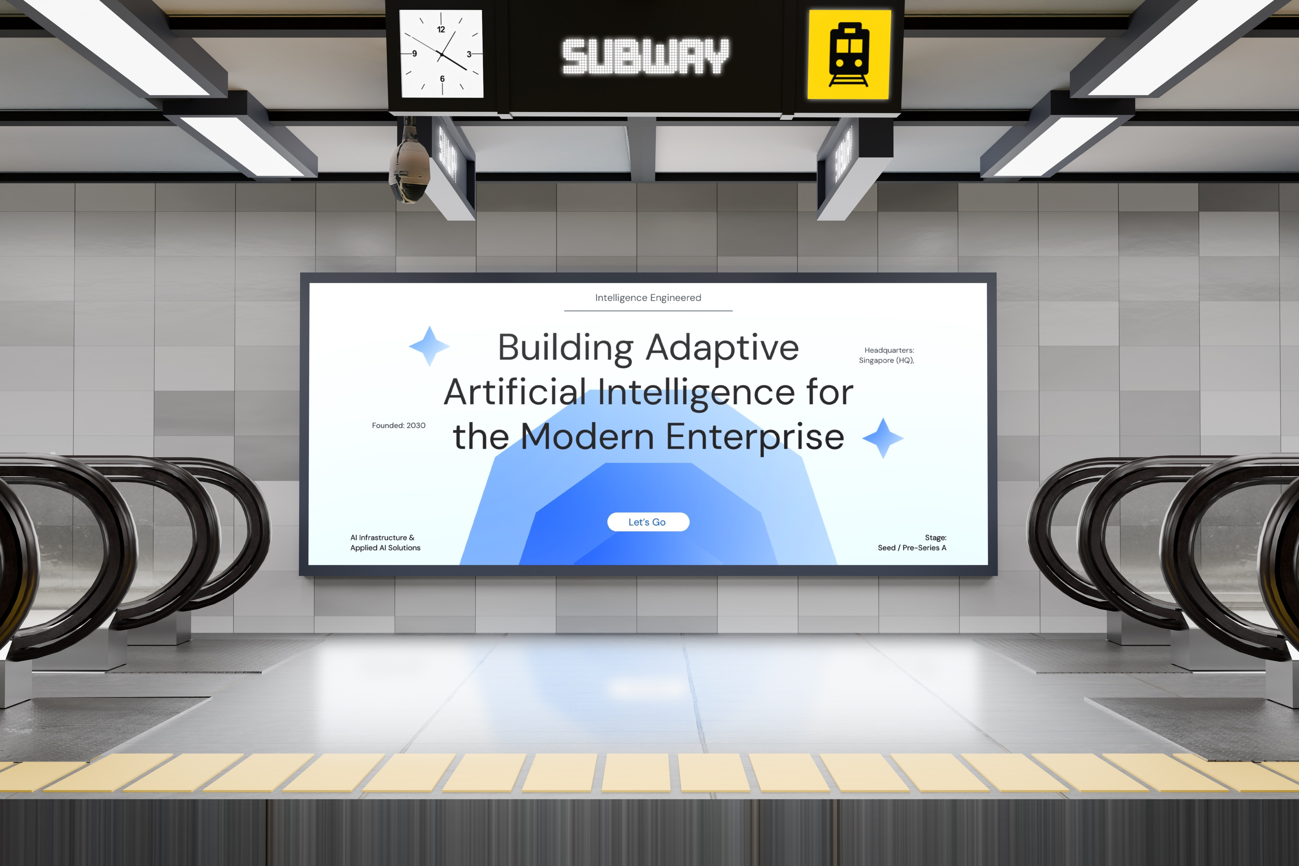 Enterprise AI Pitch Deck ai ai agent ai services artificial artificial intelligence brand identity branding business business plan business proposal claude gemini gpt graphic design motion graphics openclaw pitch deck presentation saas services