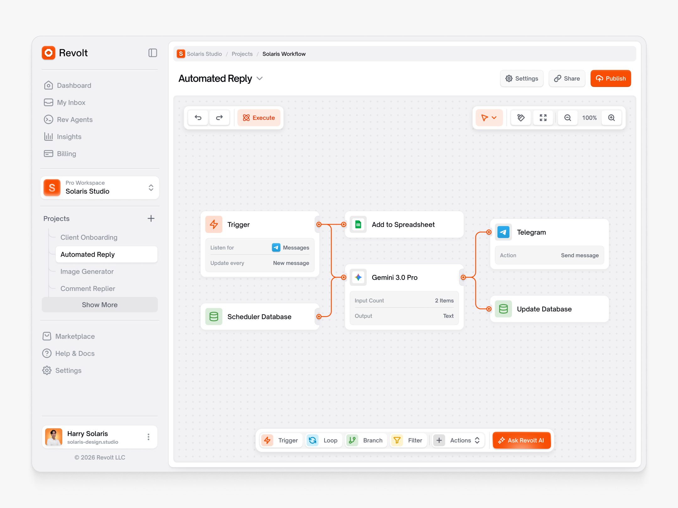 Example of Web App Design