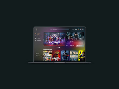 Epic Games Store Launcher - Home page by Andrew Kuzmin on Dribbble