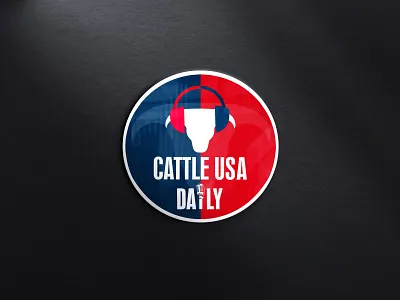 Podcast logo design for "Cattle USA Daily" branding podcast brand designer podcast branding podcast logo podcast logo animation podcast logo design podcast logo designer podcast logo ideas podcast logo maker podcast logo redesign podcast logos podcast logotype