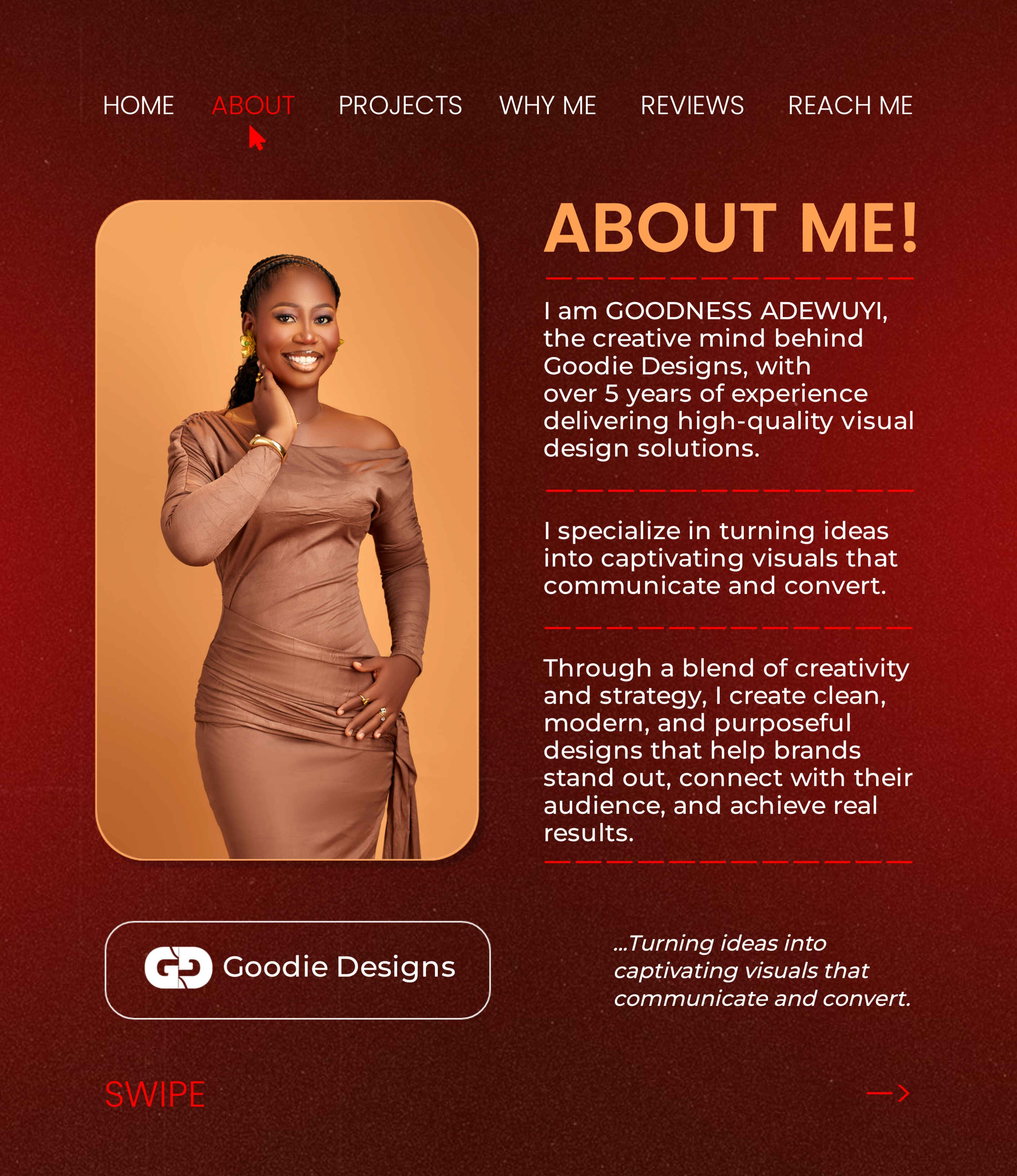 Example of Portfolio Design For Goodie Designs