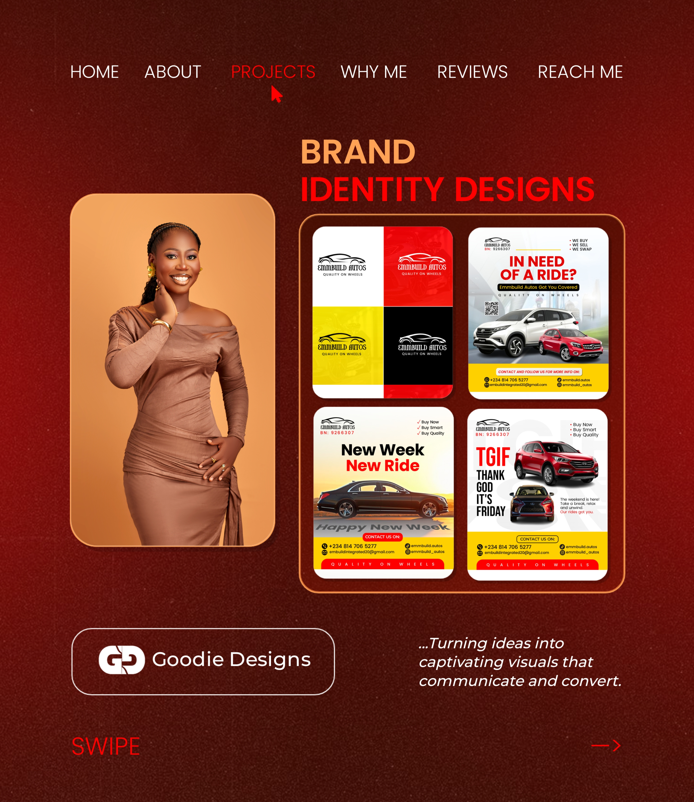 Example of Portfolio Design For Goodie Designs