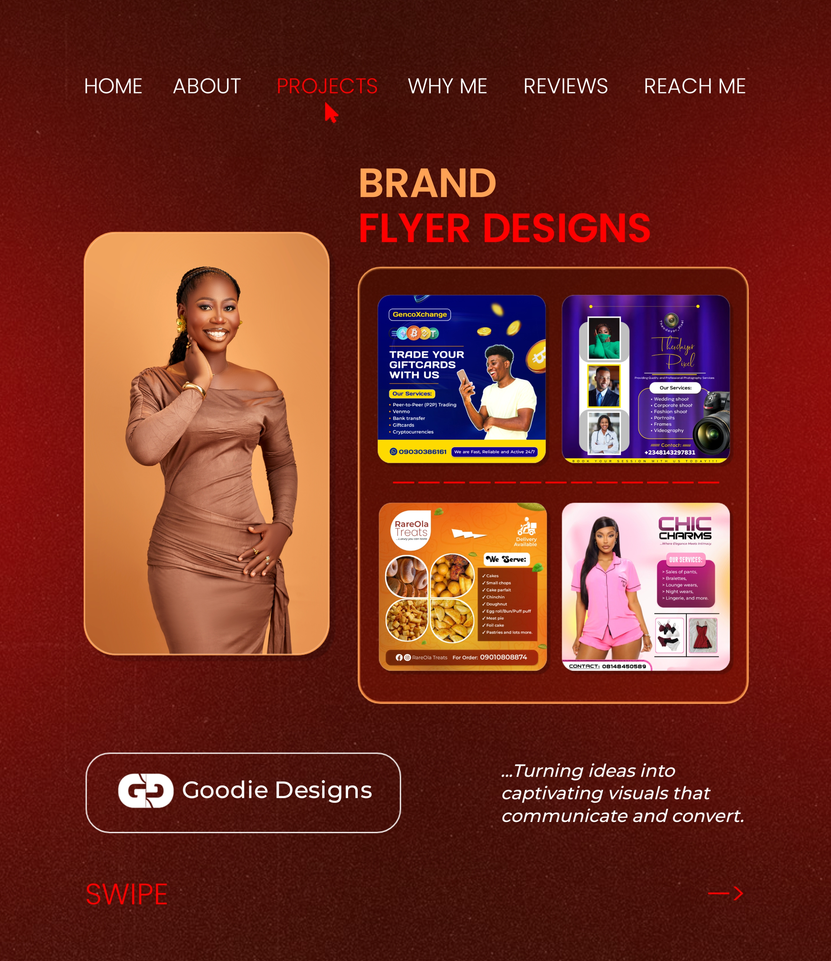 Example of Portfolio Design For Goodie Designs