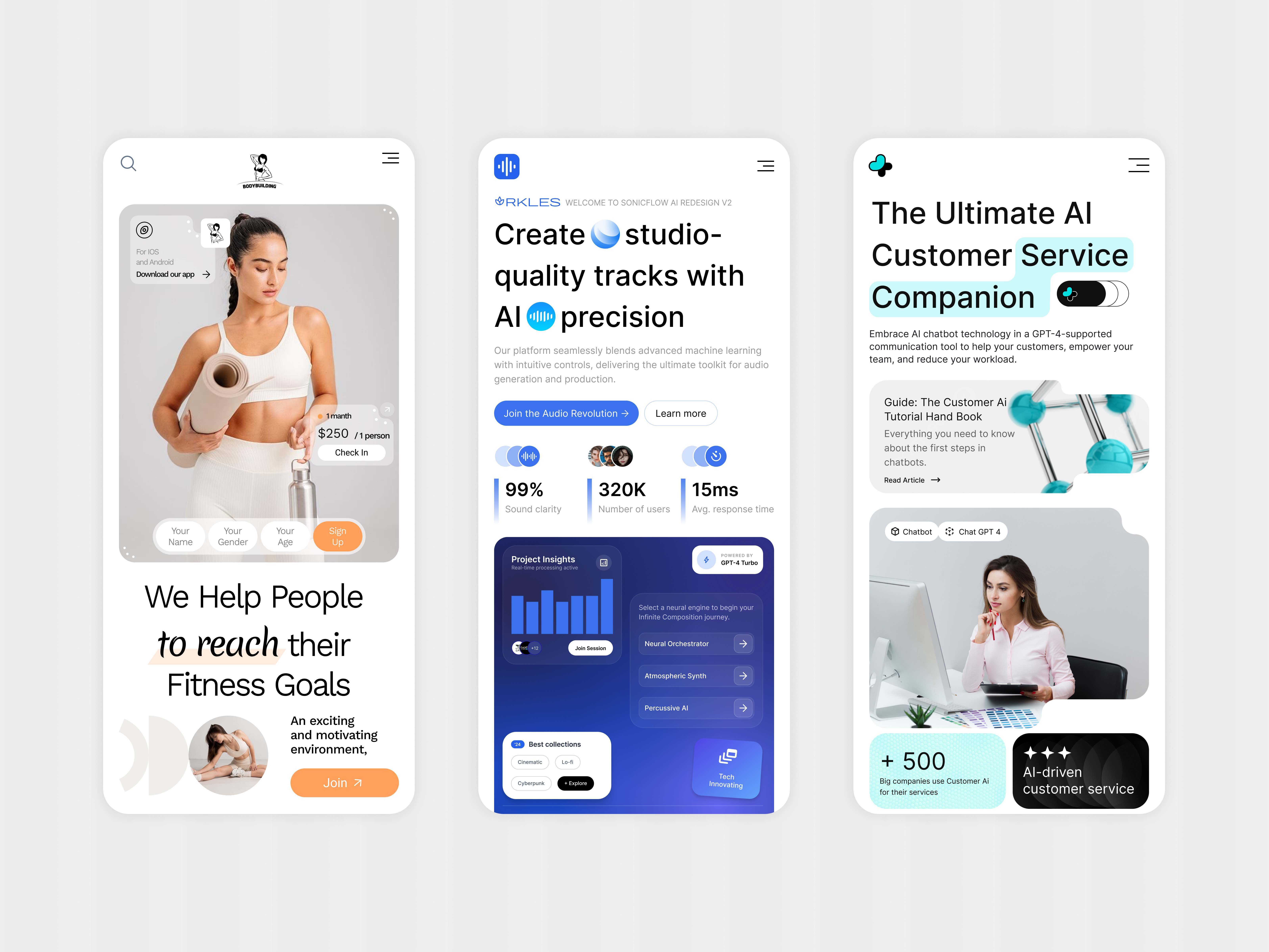 Mobile Landing Page UI Concepts 📱 app appdesign design ecommerce figma figmadesign landingpage landingpagedesign mobiledesign mobileui productdesign ui uidesign uiux uxdesign