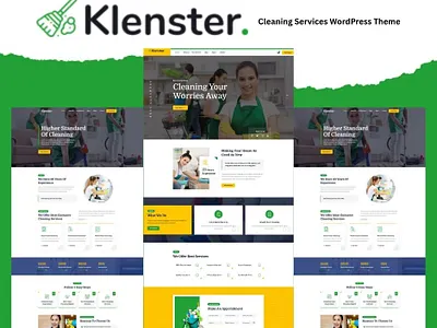 Klenster – Cleaning Services WordPress Theme cleaningbusiness cleaningservices dribbble klenster webdesign woocommerce wordpresstheme