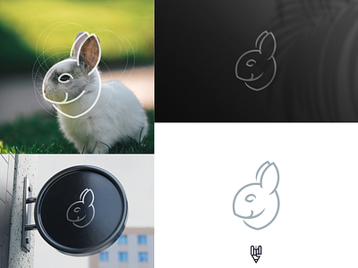 Bunny Logo Design app branding design flat graphic design grid logo golden ratio icon illustration linr art logo ui vector