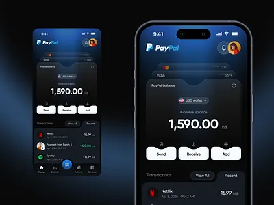 PayPal Redesign — Mobile Banking UI UX fintech app fintech application fintech dashboard design fintech dashboard ui fintech interaction design fintech interface fintech mobile fintech mobile app fintech product design fintech saas fintech saas app fintech saas dashboard fintech ui fintech ui design fintech ui ux fintech uiux fintech user experience fintech user interface fintech ux fintech ux design