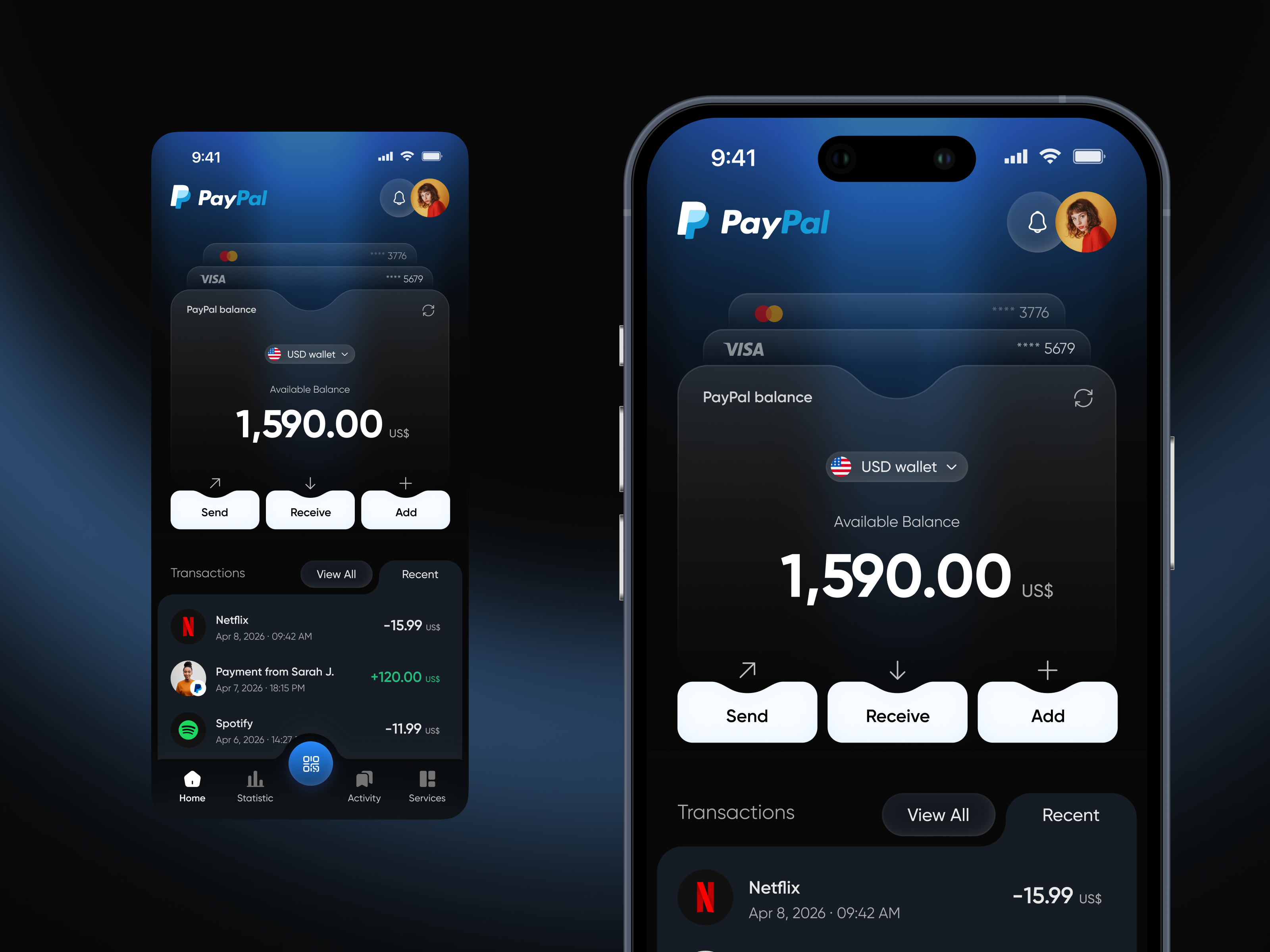 PayPal Redesign — Mobile Banking UI UX