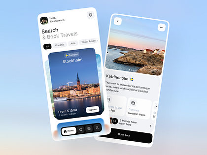 Travel Marketplace Mobile App Design