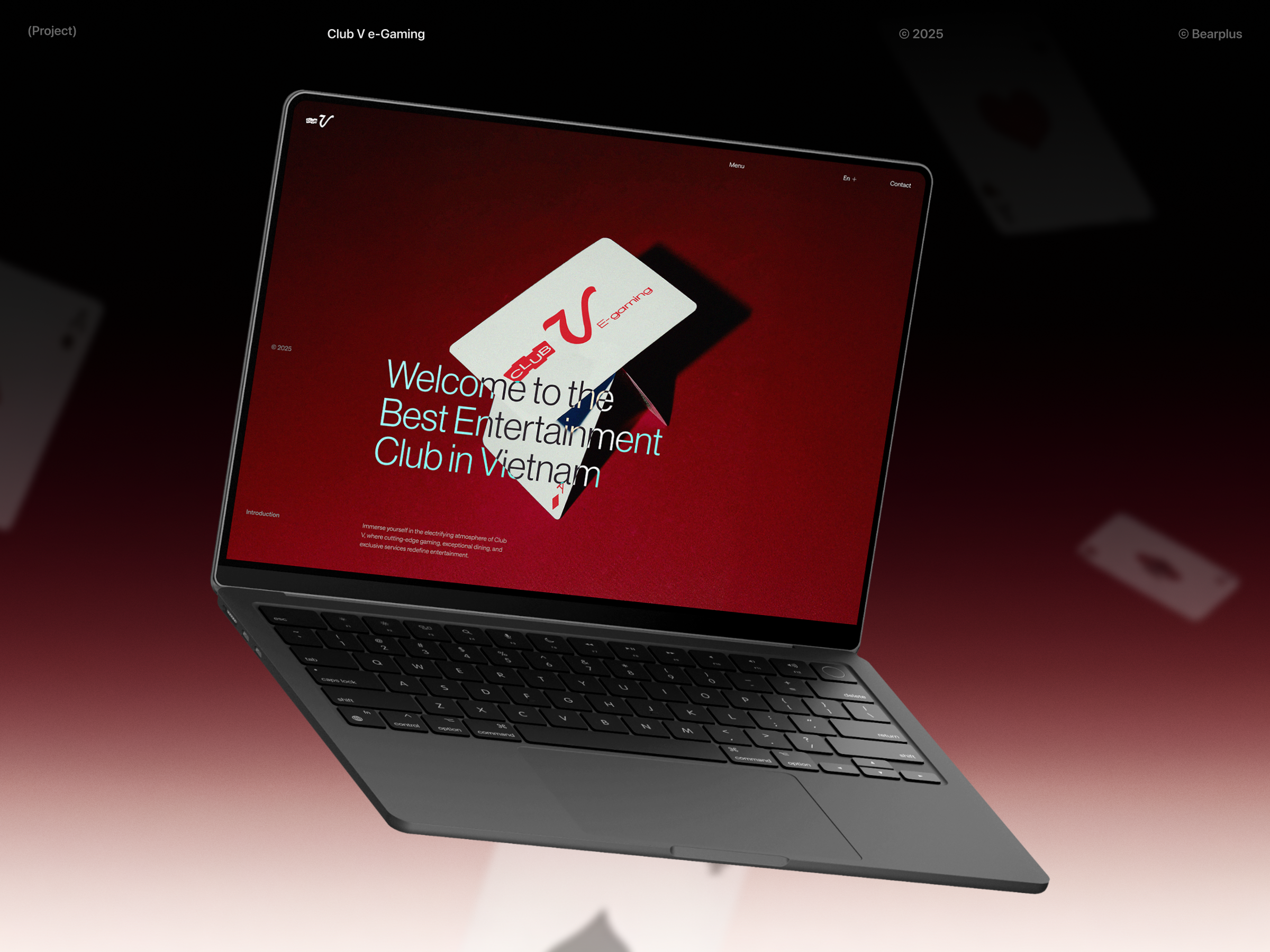 Example of ClubV - Hero design