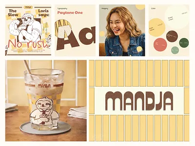 Mandja | A Better Way to Feel Full_Brand identity brandidentity charcterdesign foodbranding graphic design illustration logo logodesign mascotdesign restaurant restaurantbranding retro typography visualidentity warm