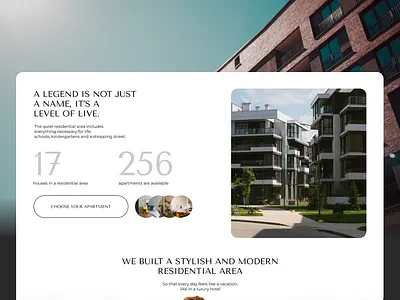 Website Apartment for selling (studying project) design figma graphic design real estate typography ui ux web design