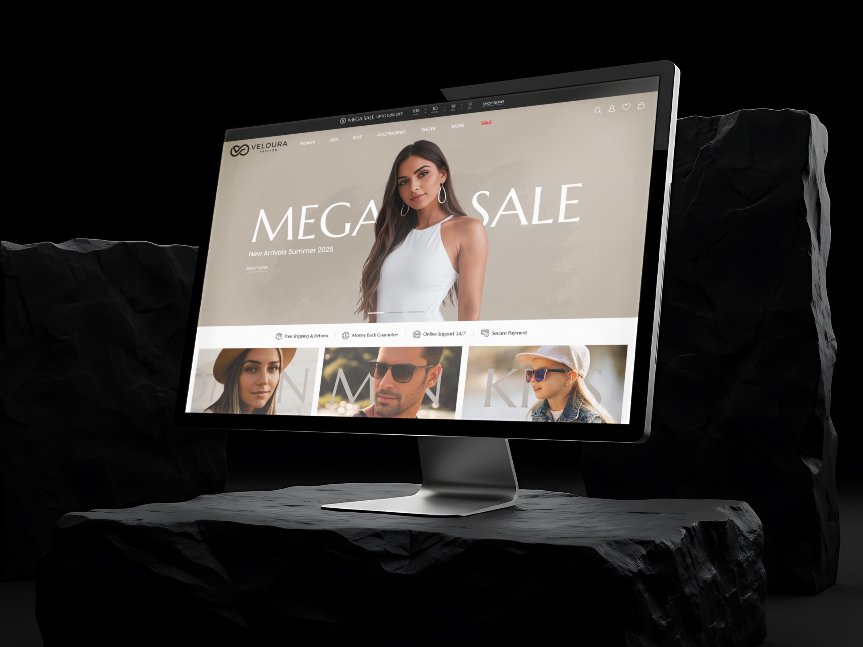 Example of Modern E Commerce Website UI/UX Design