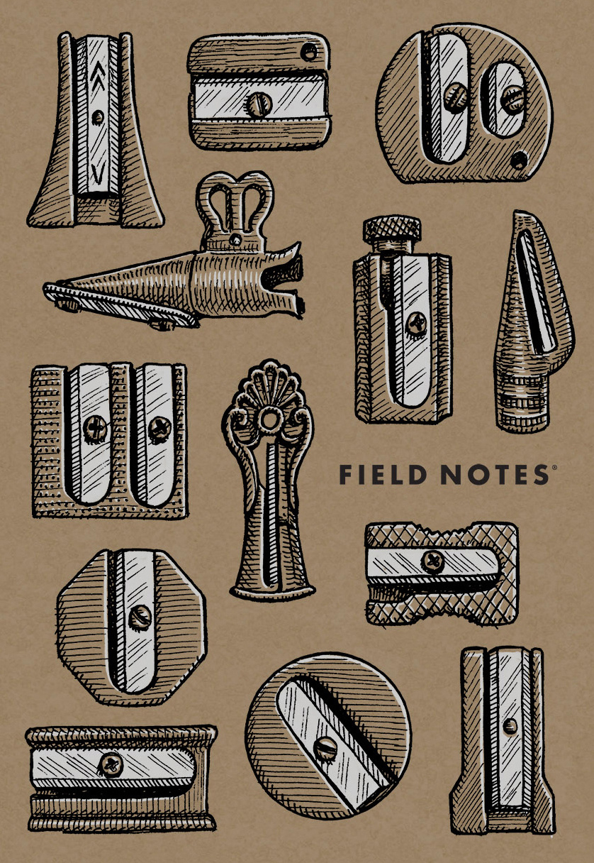 Field Notes Box Design art artist artwork branding drawing hand drawn illustration ink